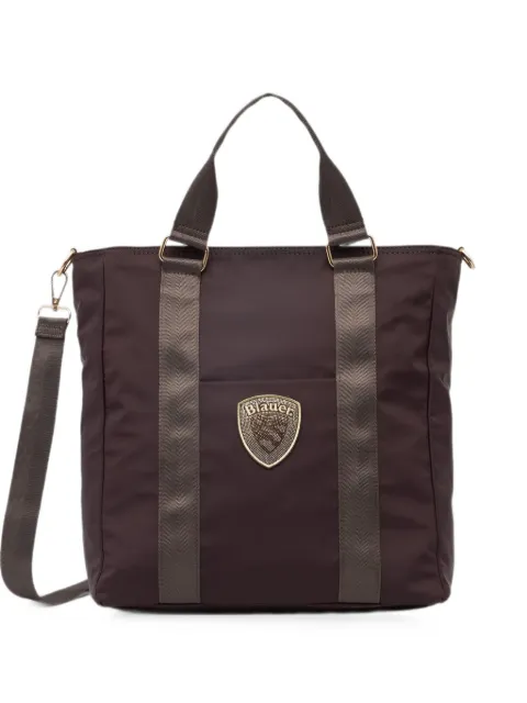 Blauer logo-patch tote bag