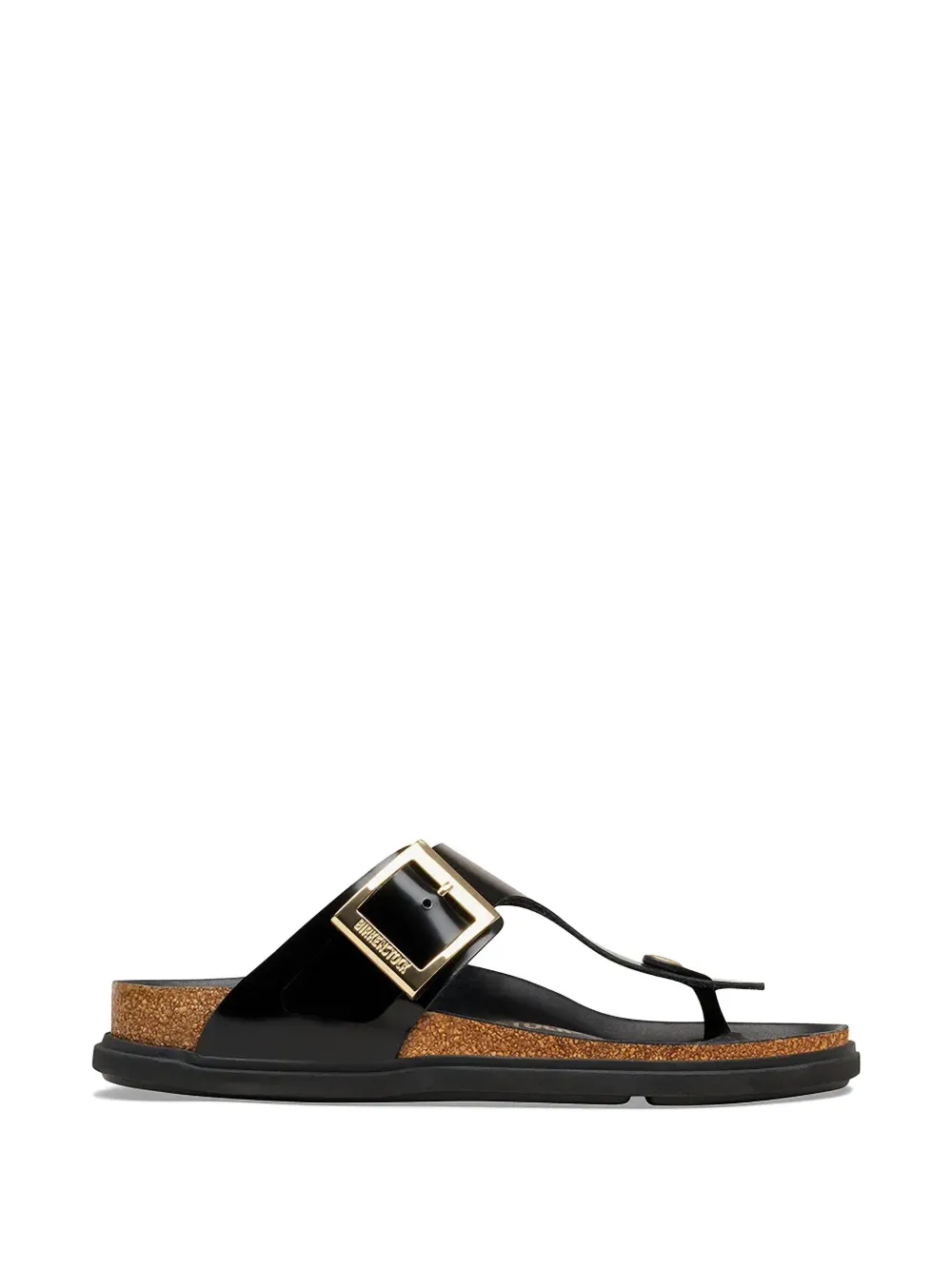 Birkenstock Gizeh sandalen met gespsluiting Zwart