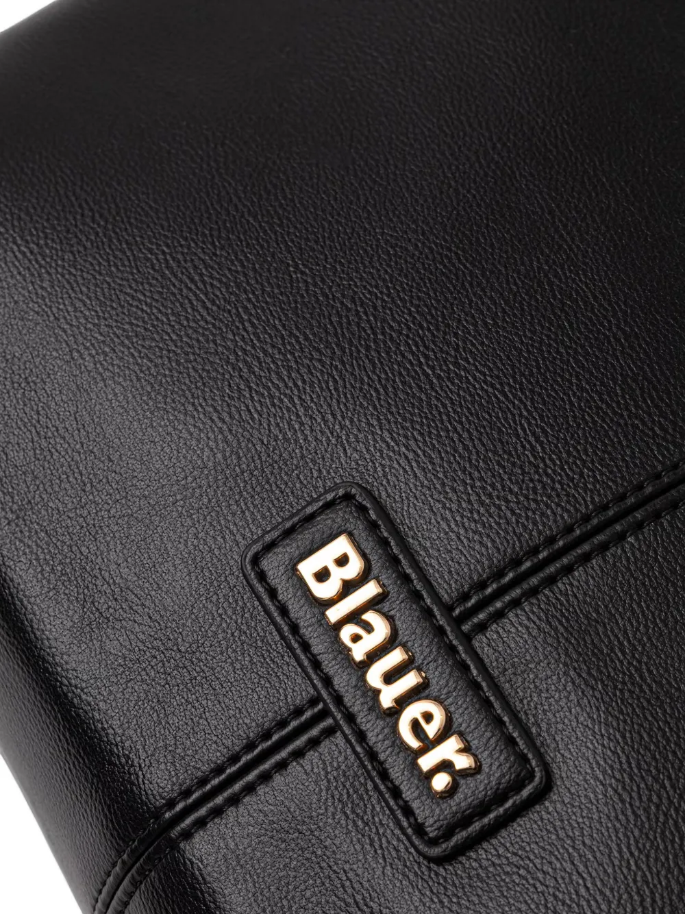 Blauer logo-plaque shoulder bag Zwart