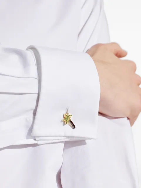 Paul Smith palm-tree crystal-embellished cufflinks