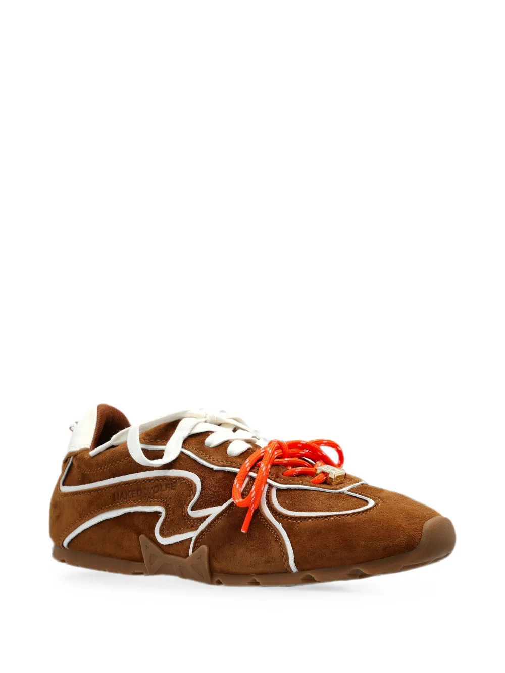 NAKED WOLFE Adored suède sneakers Bruin