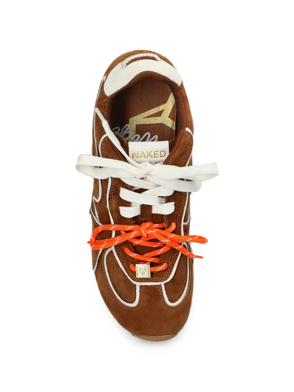 NAKED WOLFE Adored suède sneakers Bruin
