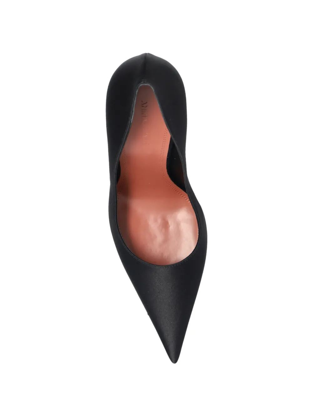 Amina Muaddi Barbara satin pumps Zwart