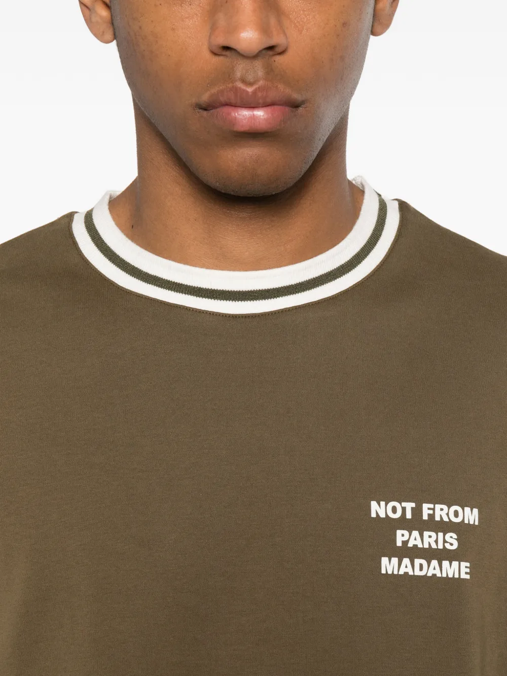 Drôle De Monsieur Katoenen T-shirt Groen