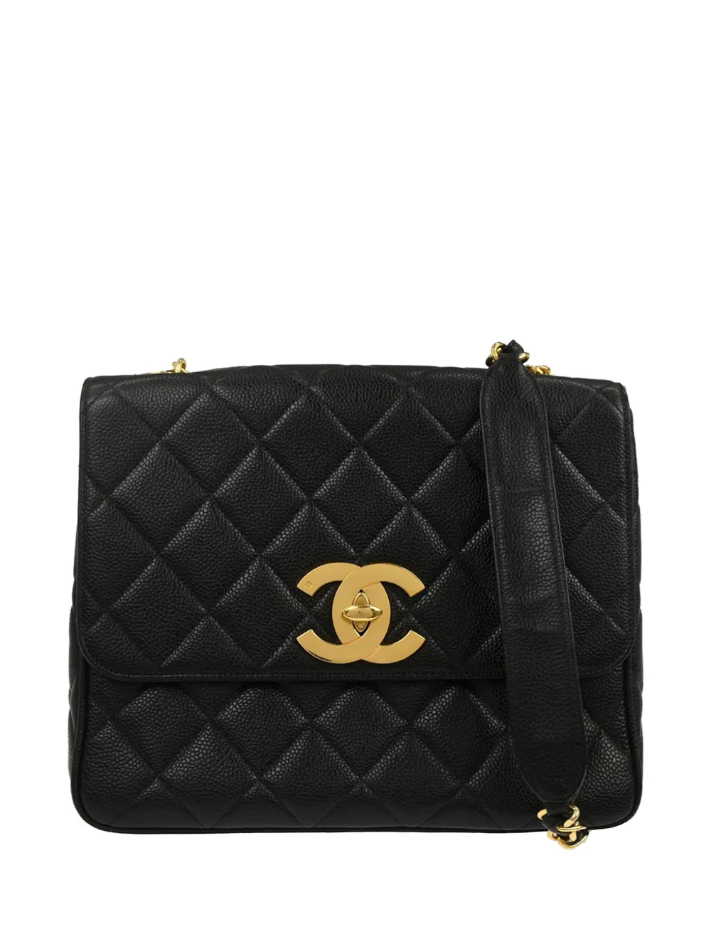 CHANEL Pre-Owned 1995 diamond-quilted shoulder bag - Nero