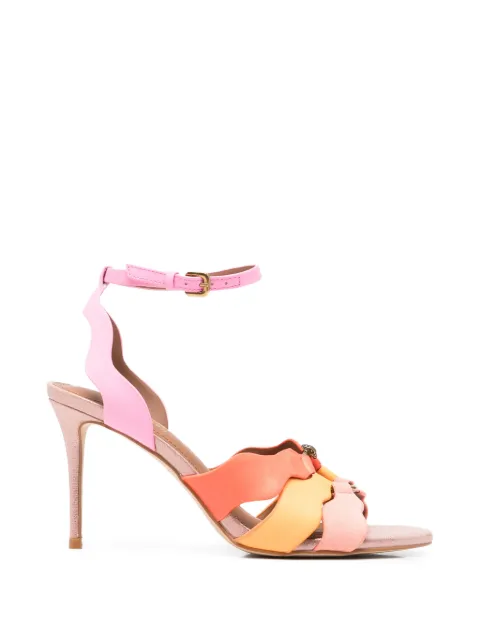 Kurt Geiger London — scalloped leather sandals