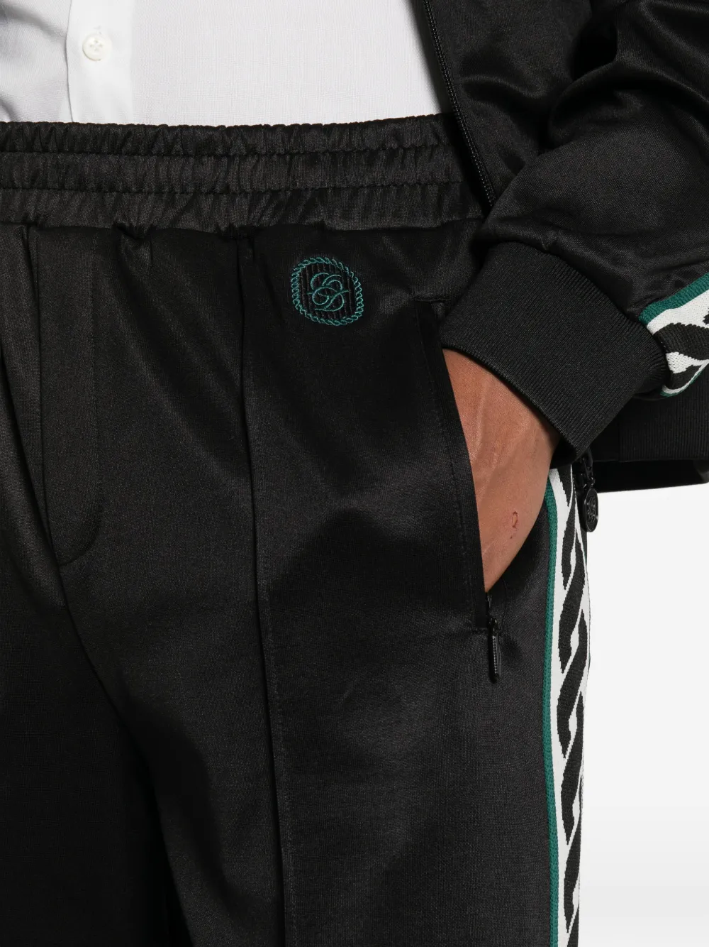 Drôle De Monsieur Trainingsbroek met zijstreep Zwart