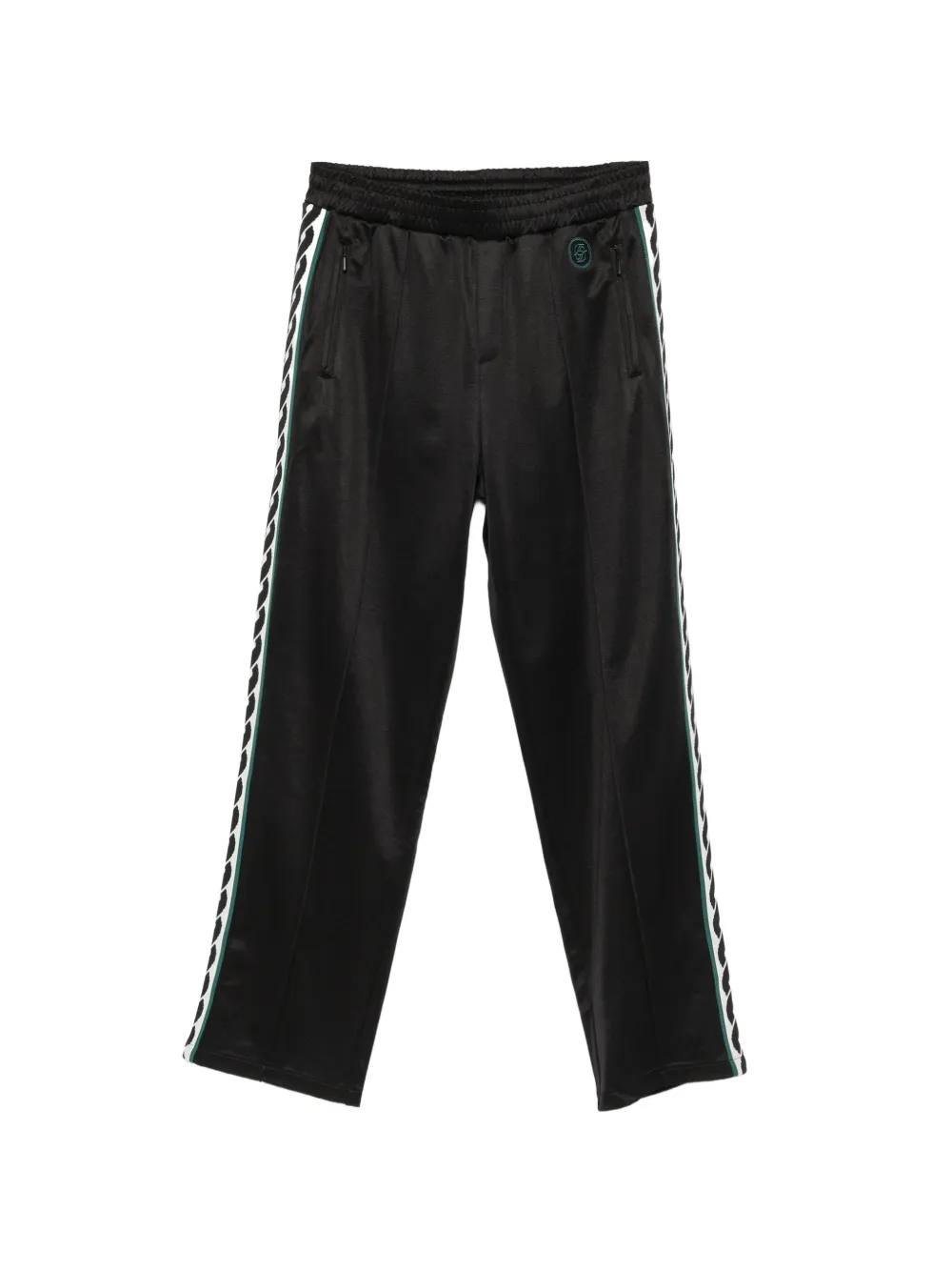 Drôle De Monsieur side-stripe track pants - Nero