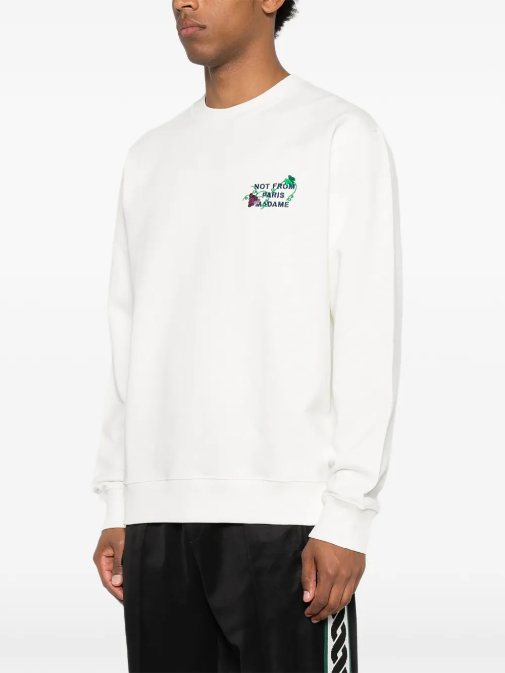 Drôle De Monsieur Katoenen sweater Wit
