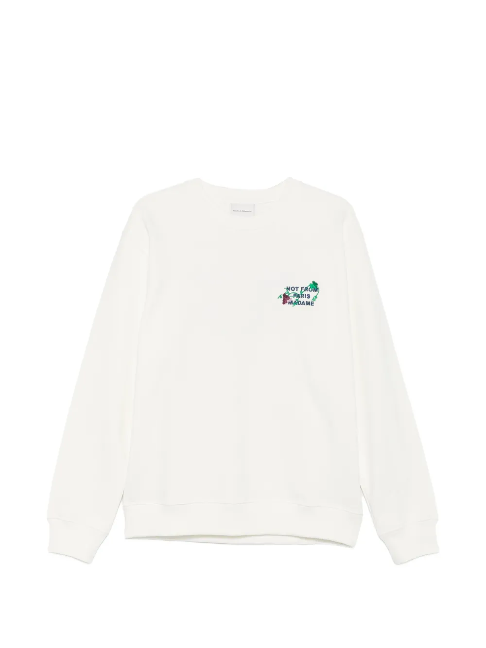Drôle De Monsieur cotton sweatshirt - Bianco