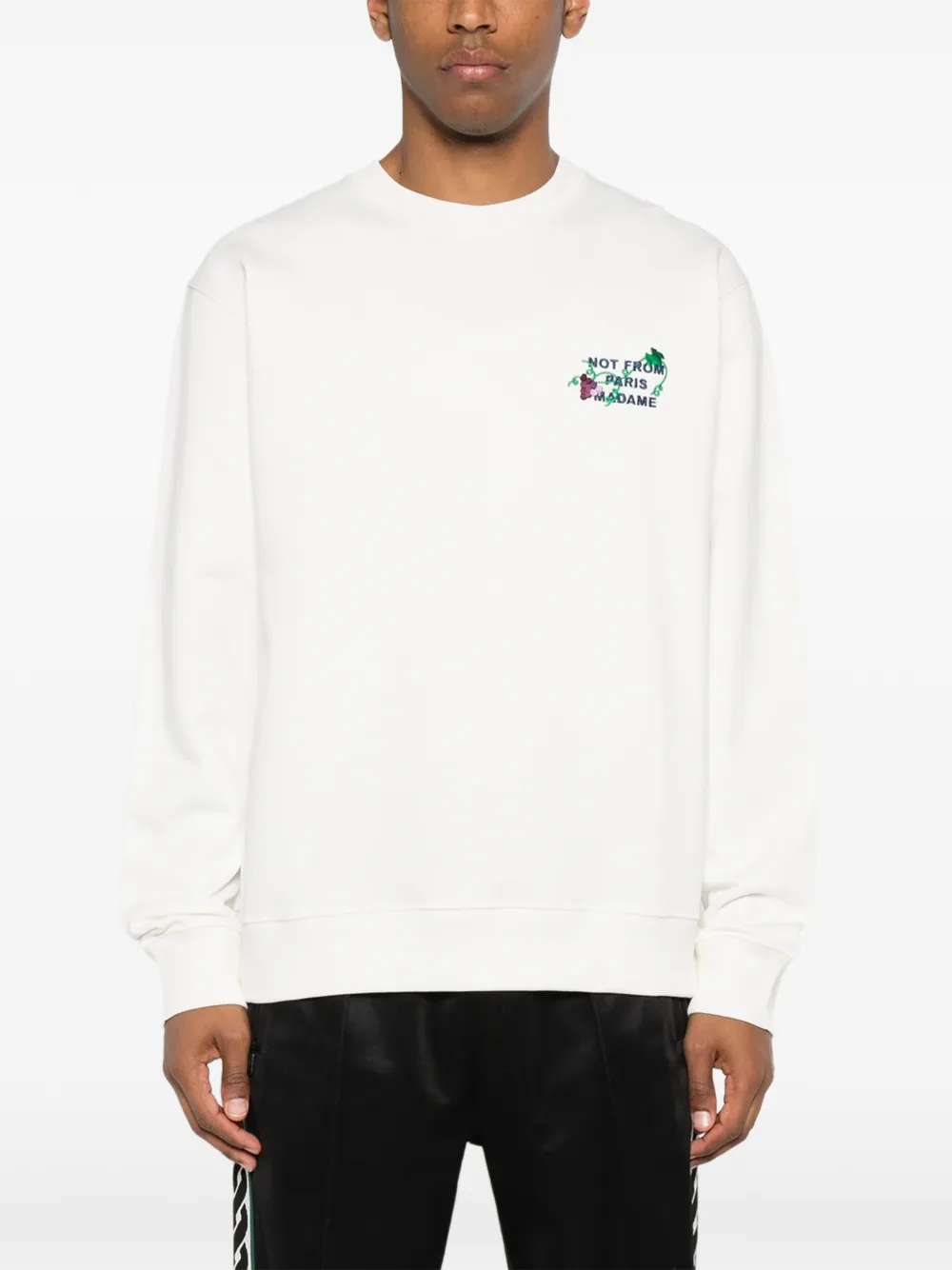 Drôle De Monsieur Katoenen sweater Wit