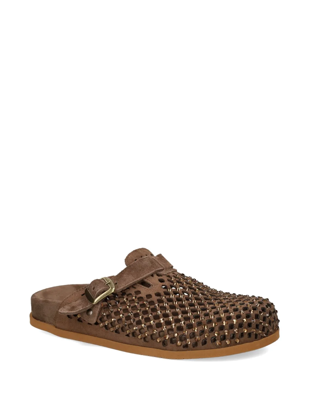 Metisse crystal-embellished mules Bruin