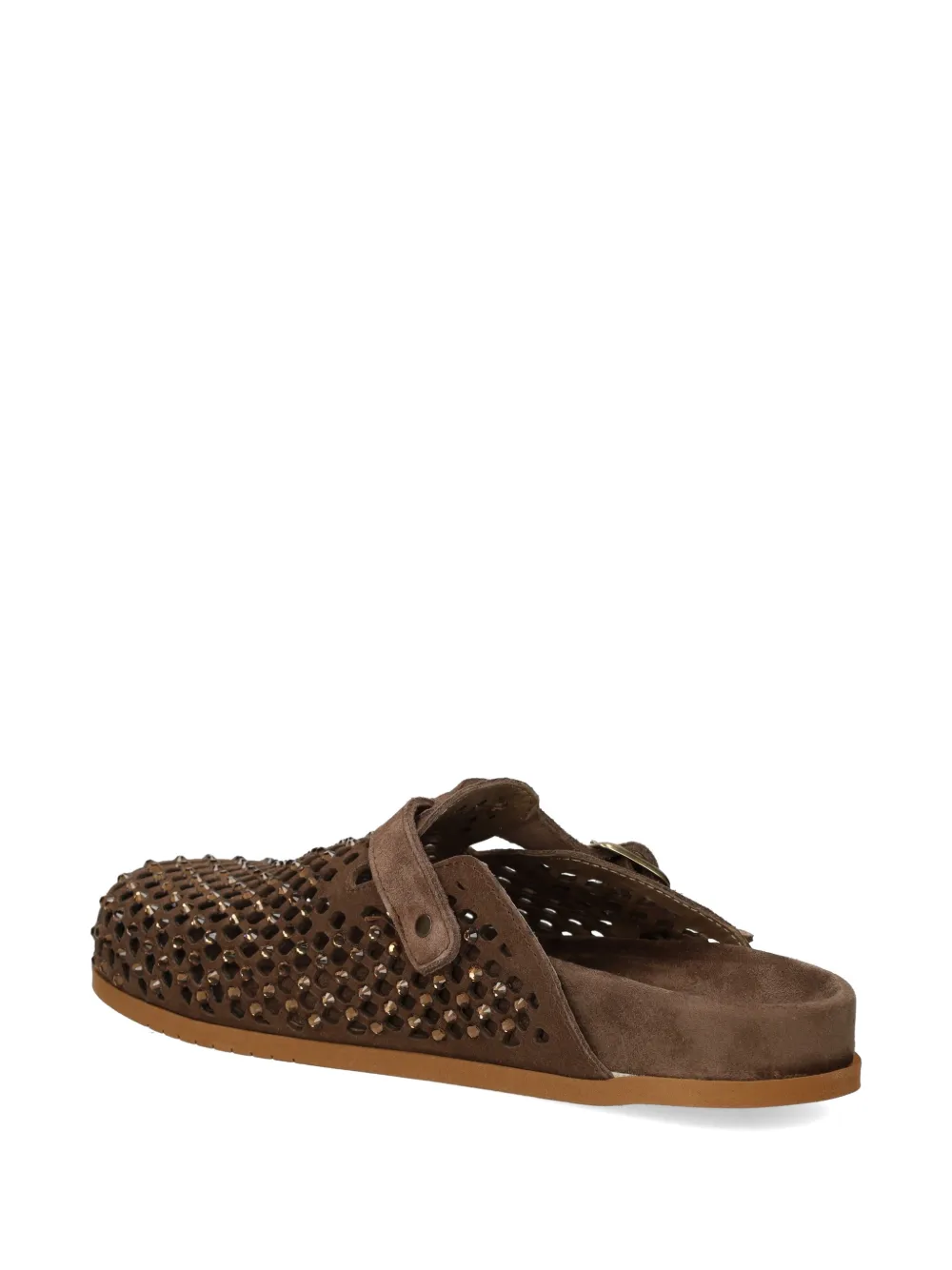 Metisse crystal-embellished mules Bruin