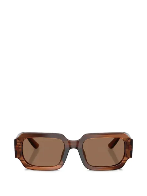 Dolce & Gabbana Eyewear logo-detail rectangle-frame sunglasses