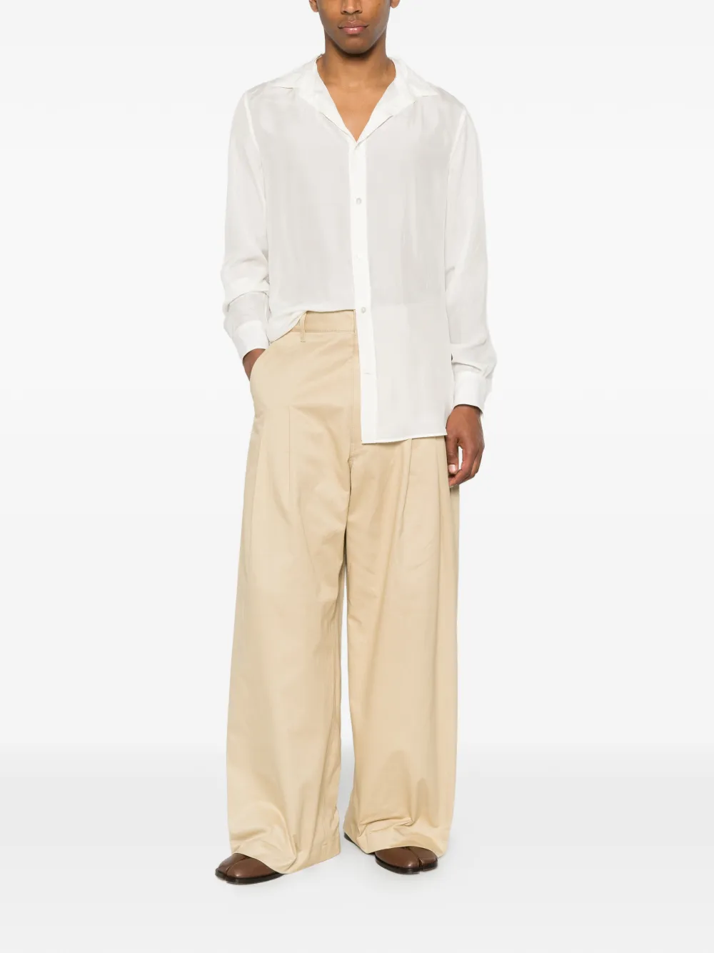 Maison Margiela Overhemd met lange mouwen Wit