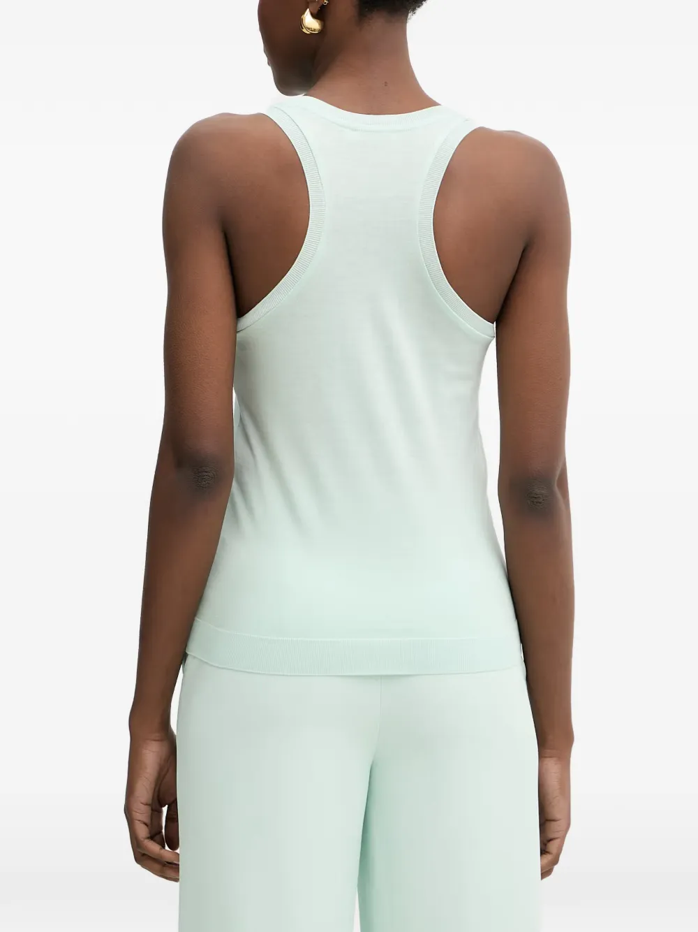 Patrizia Pepe Tanktop met logoprint Groen