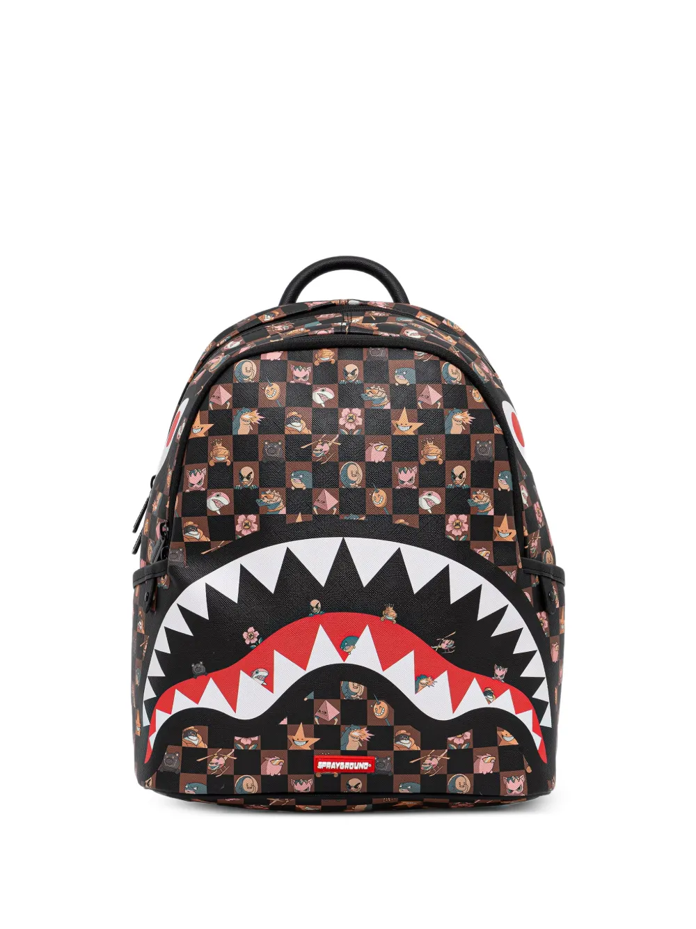 Sprayground check-print shark-mouth backpack - Nero