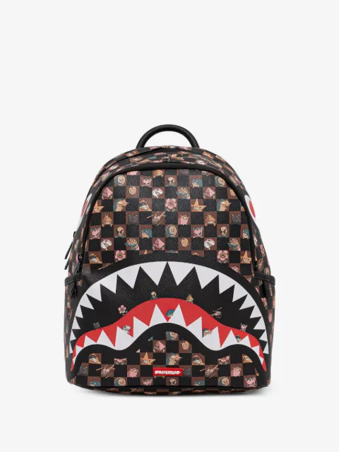 Sprayground mochila con estampado de cuadros