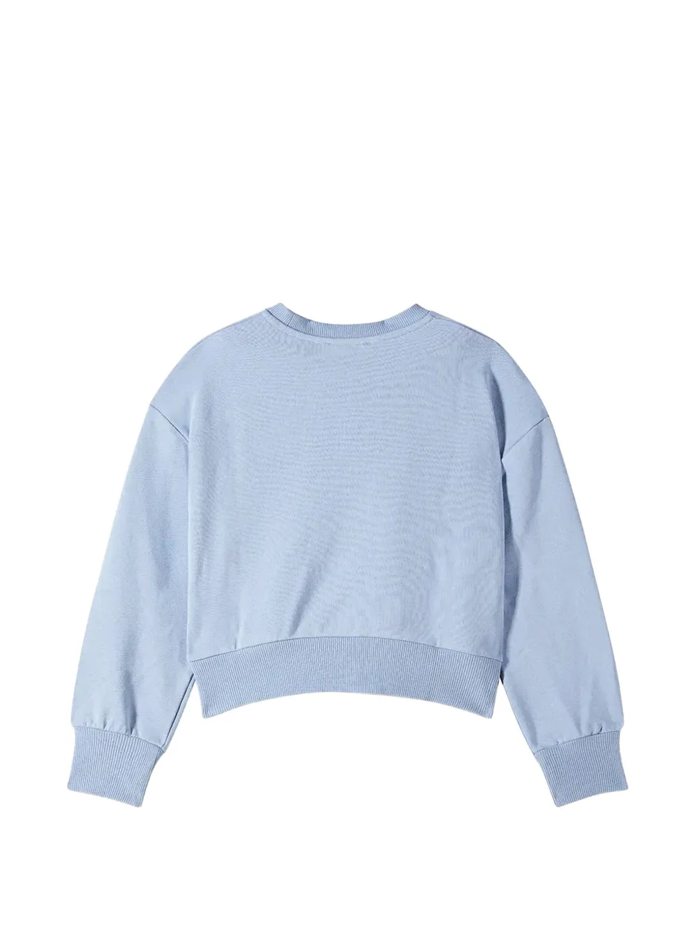Patrizia Pepe logo-print cropped sweatshirt Blauw