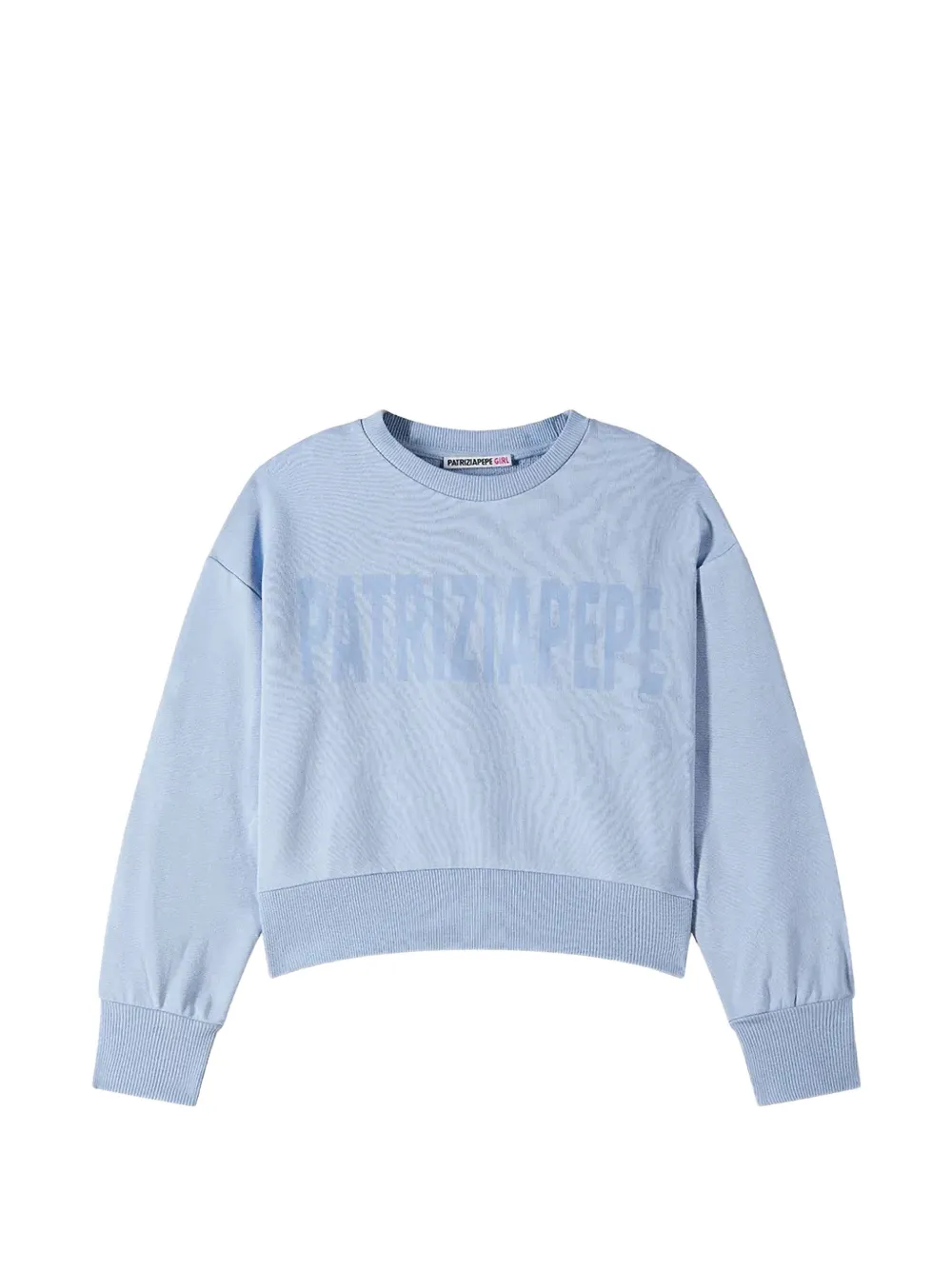 Patrizia Pepe sweat crop à logo imprimé - Bleu Patrizia Pepe sweat crop à logo imprimé - Bleu