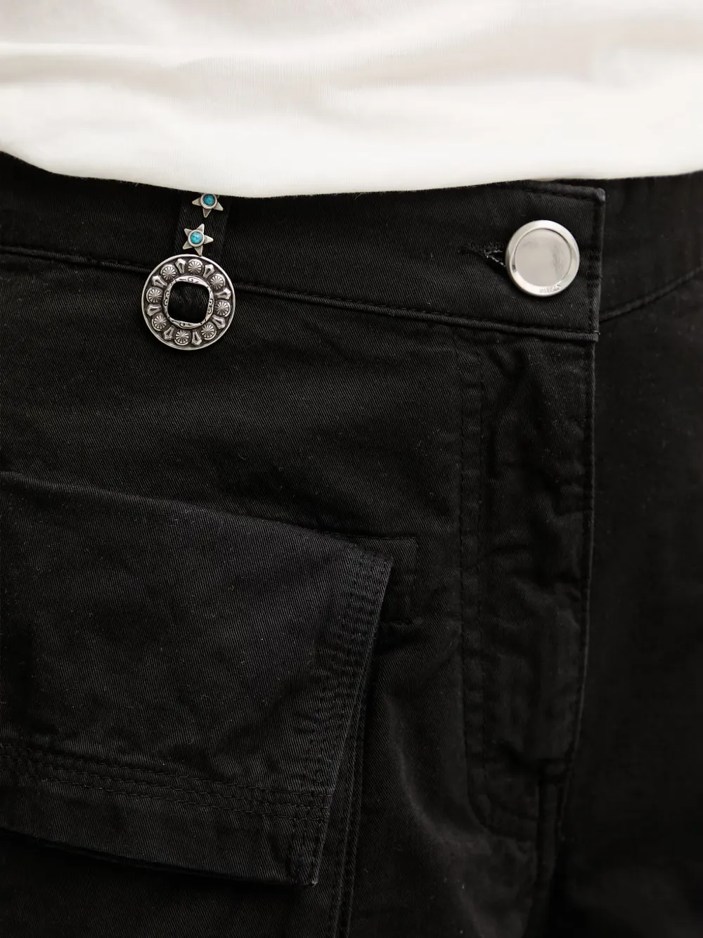 PINKO Shorts met oversized zak Zwart