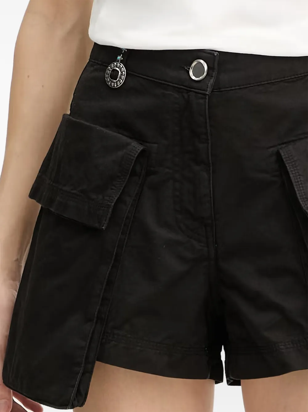 PINKO Shorts met oversized zak Zwart