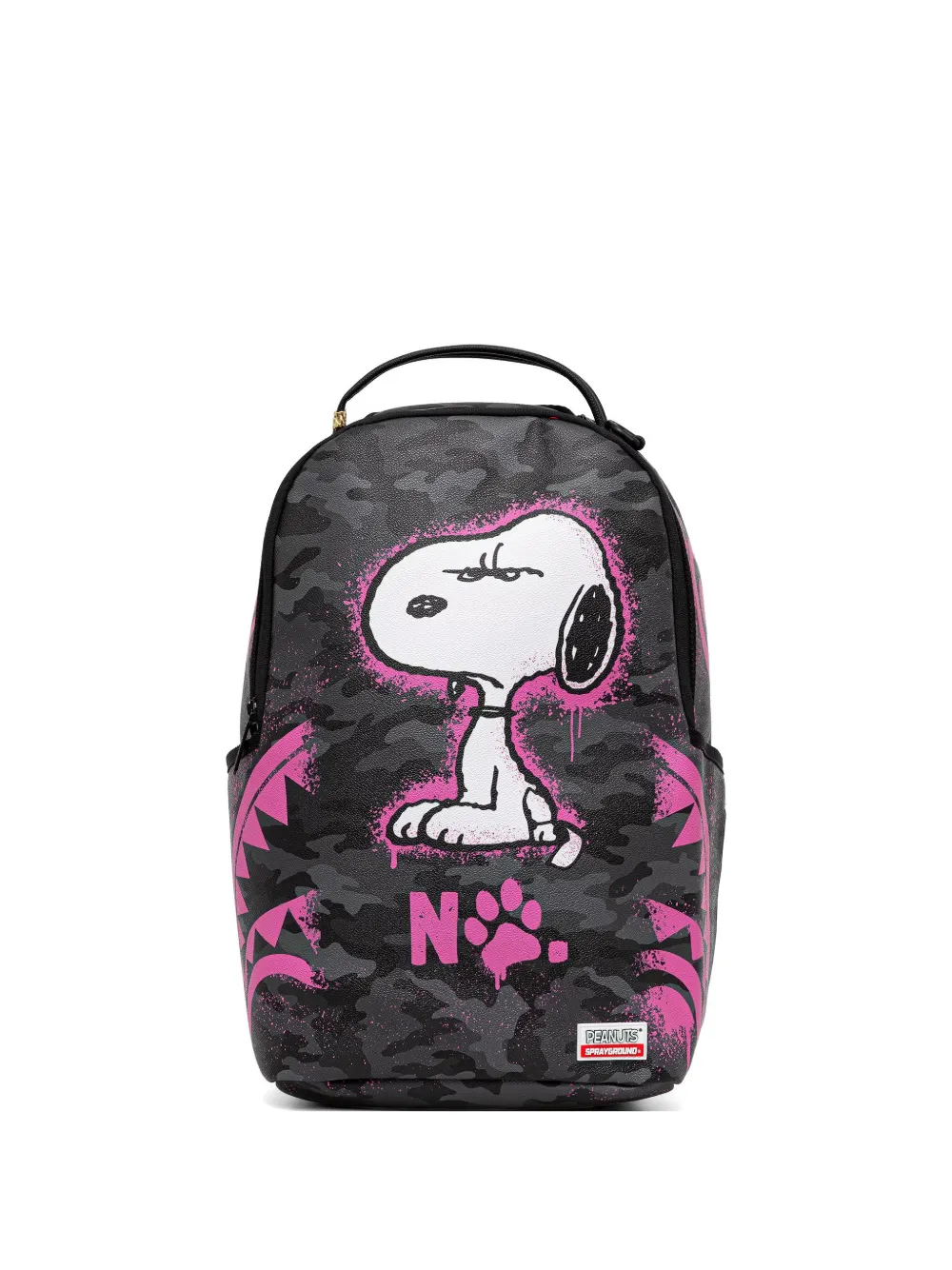 Sprayground Snoopy camouflage-print backpack - Nero