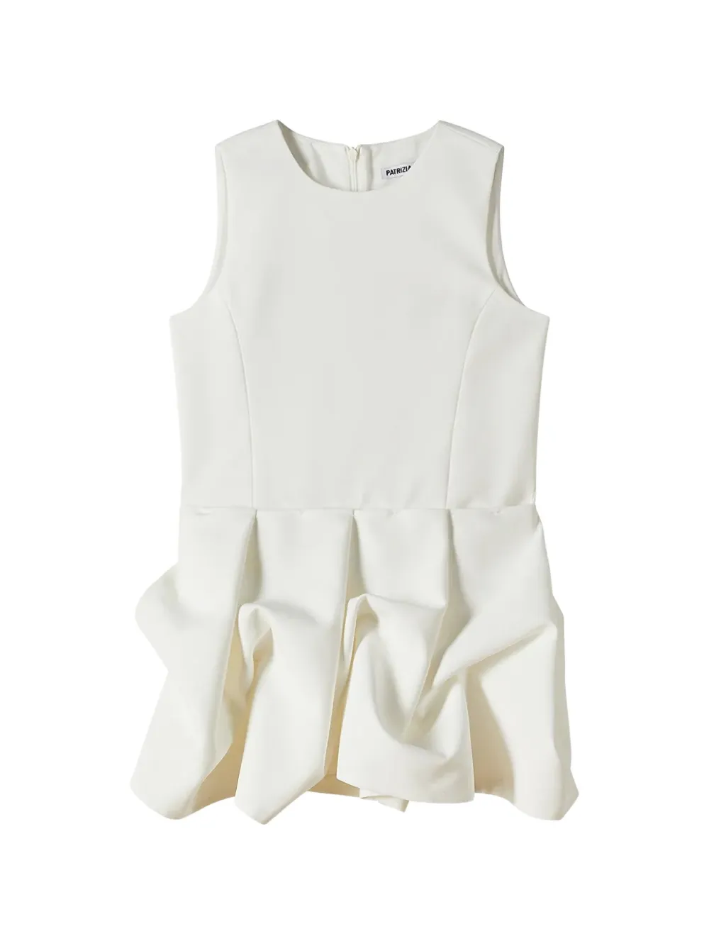 Patrizia Pepe pleated sleeveless dress - Bianco