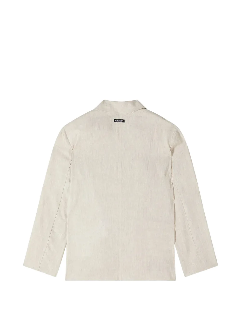 Patrizia Pepe girl notched-lapel single-breasted blazer Beige