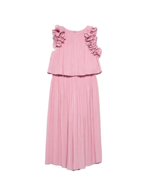 Abel & Lula pleated ruffled trousers set (set of two)