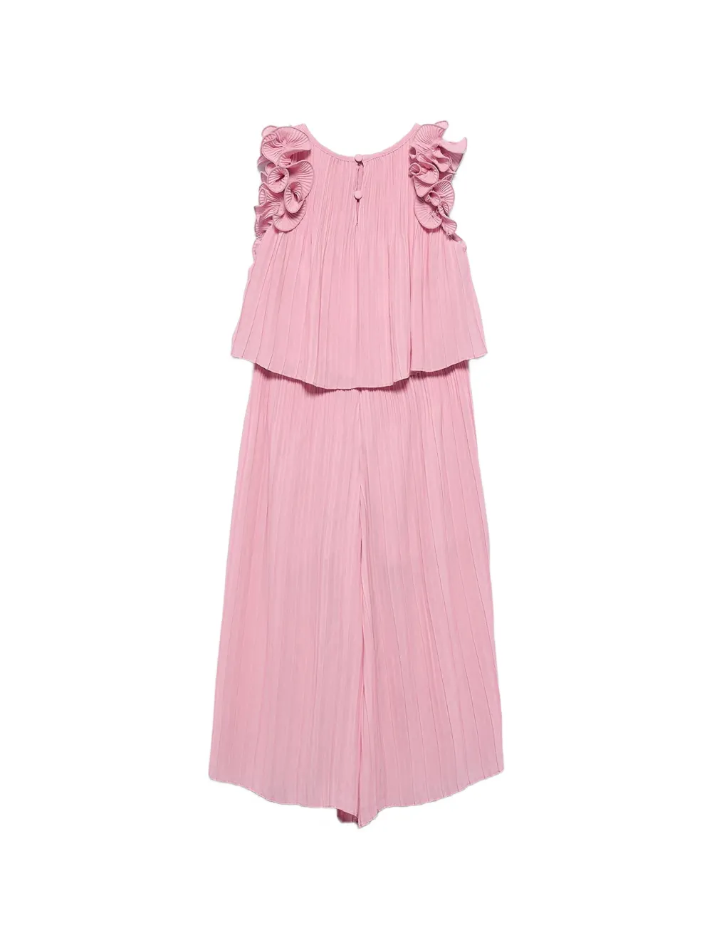 Abel & Lula Tweedelige set met plooibroek en ruches Roze