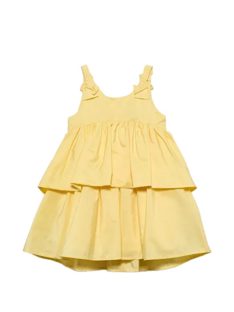 Abel & Lula mini bow-detail tiered dress
