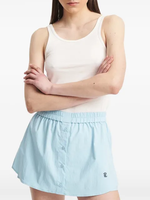 Eleh shorts con logo bordado y botones