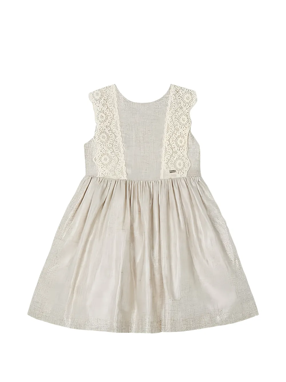 Mayoral lace-trimmed sleeveless dress - Toni neutri