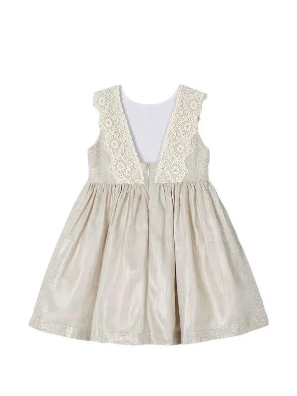mayoral lace dress Mayoral - Flutter Sleeve Lace Dress