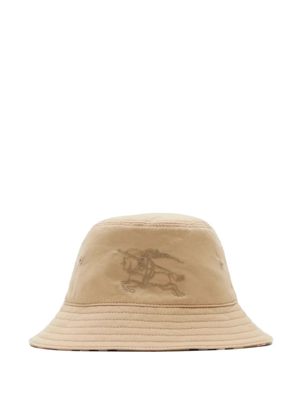 Burberry Kids reversible check bucket hat - Nude