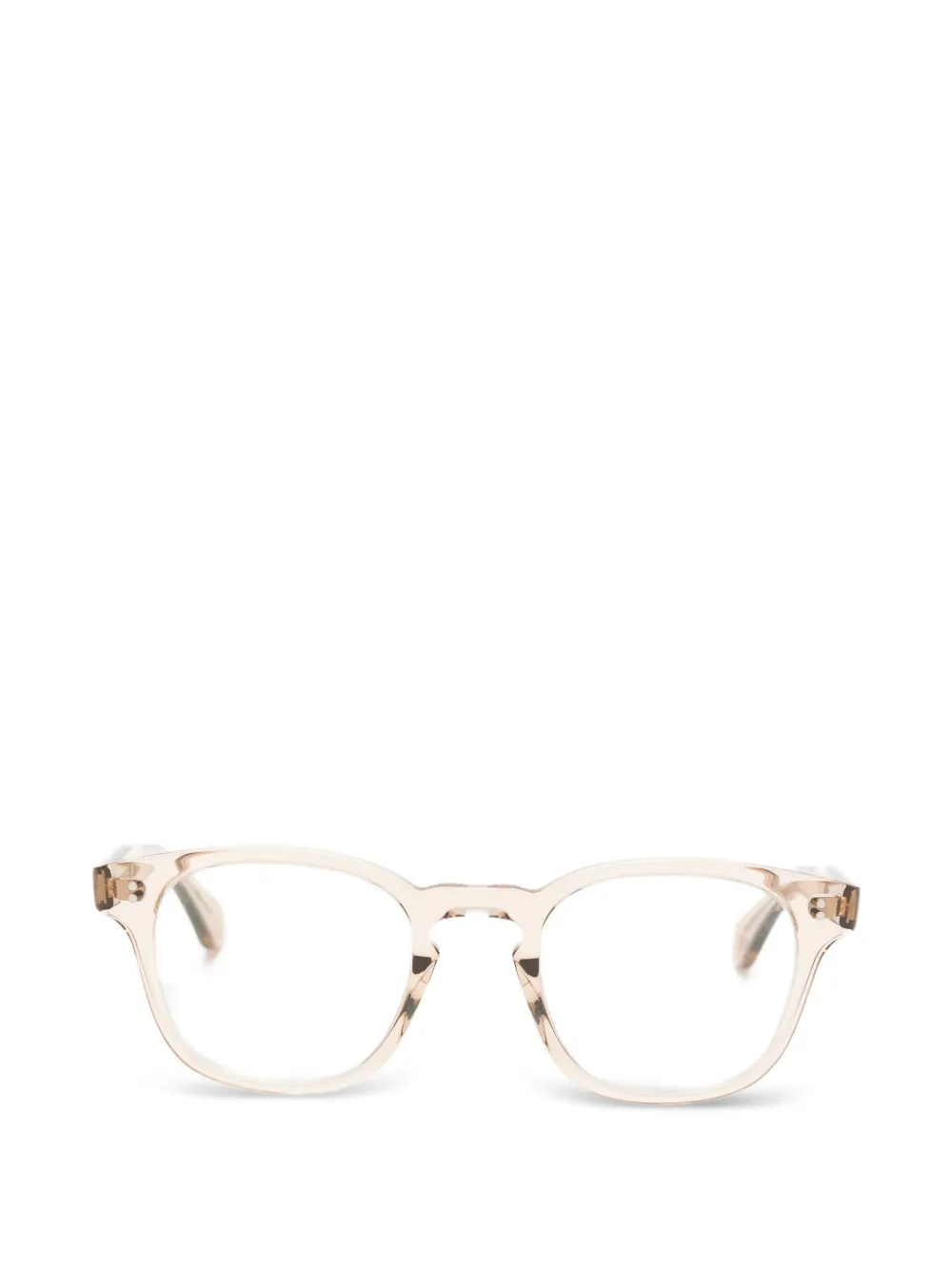 Garrett Leight Ace II square-frame glasses - Toni neutri