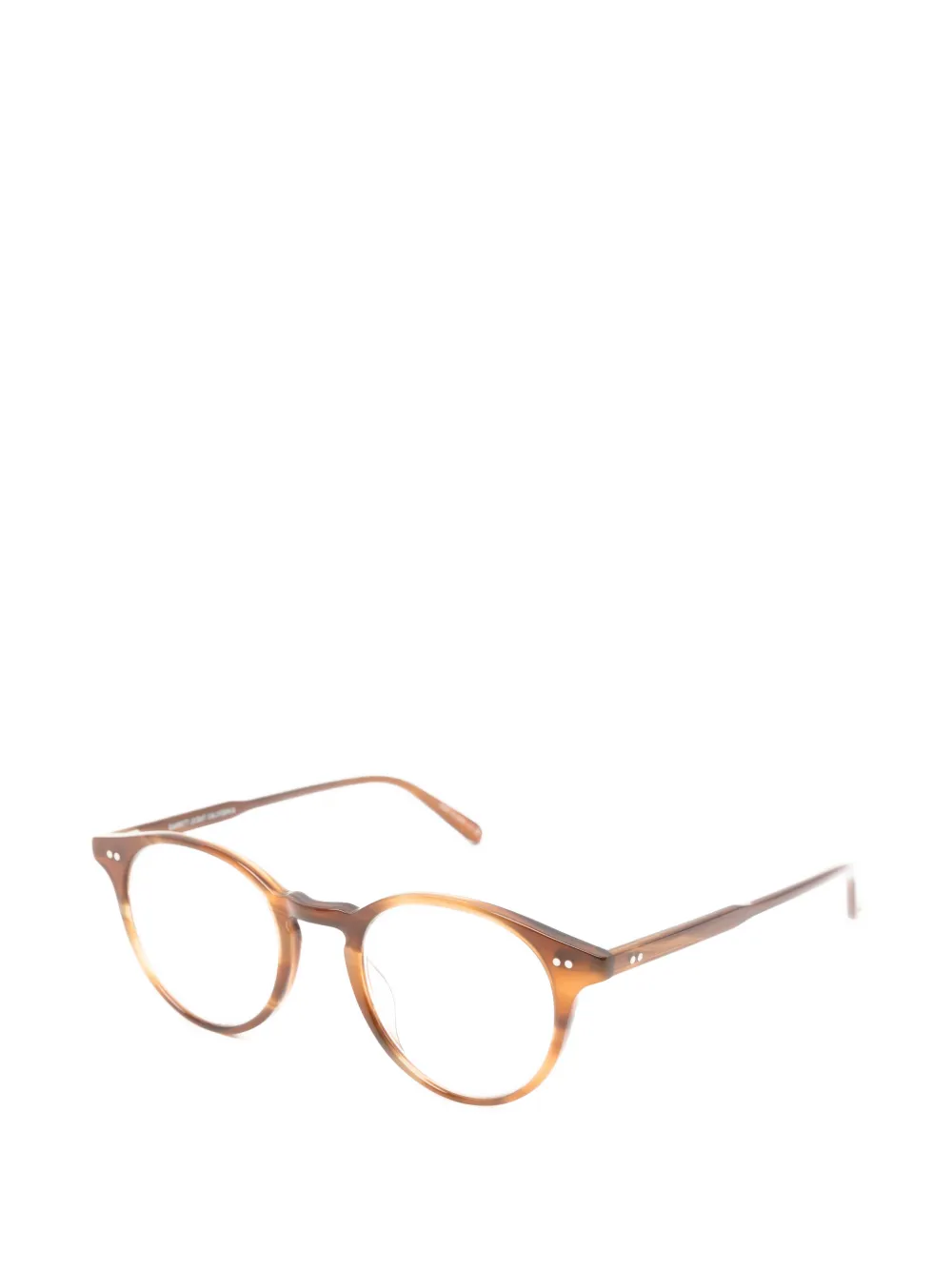 Garrett Leight Clune bril met rond montuur Bruin