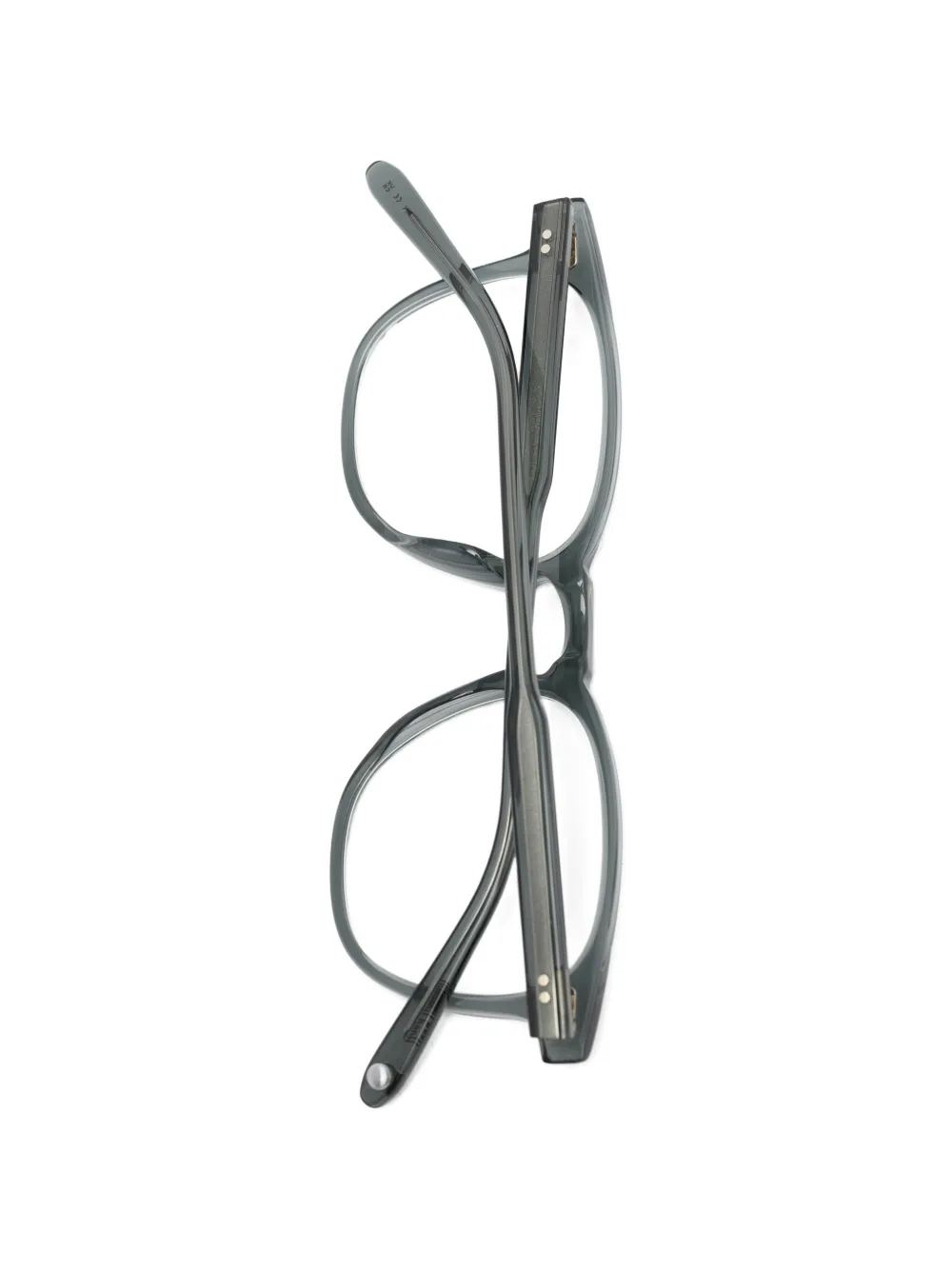 Garrett Leight Bril met vierkant montuur Grijs