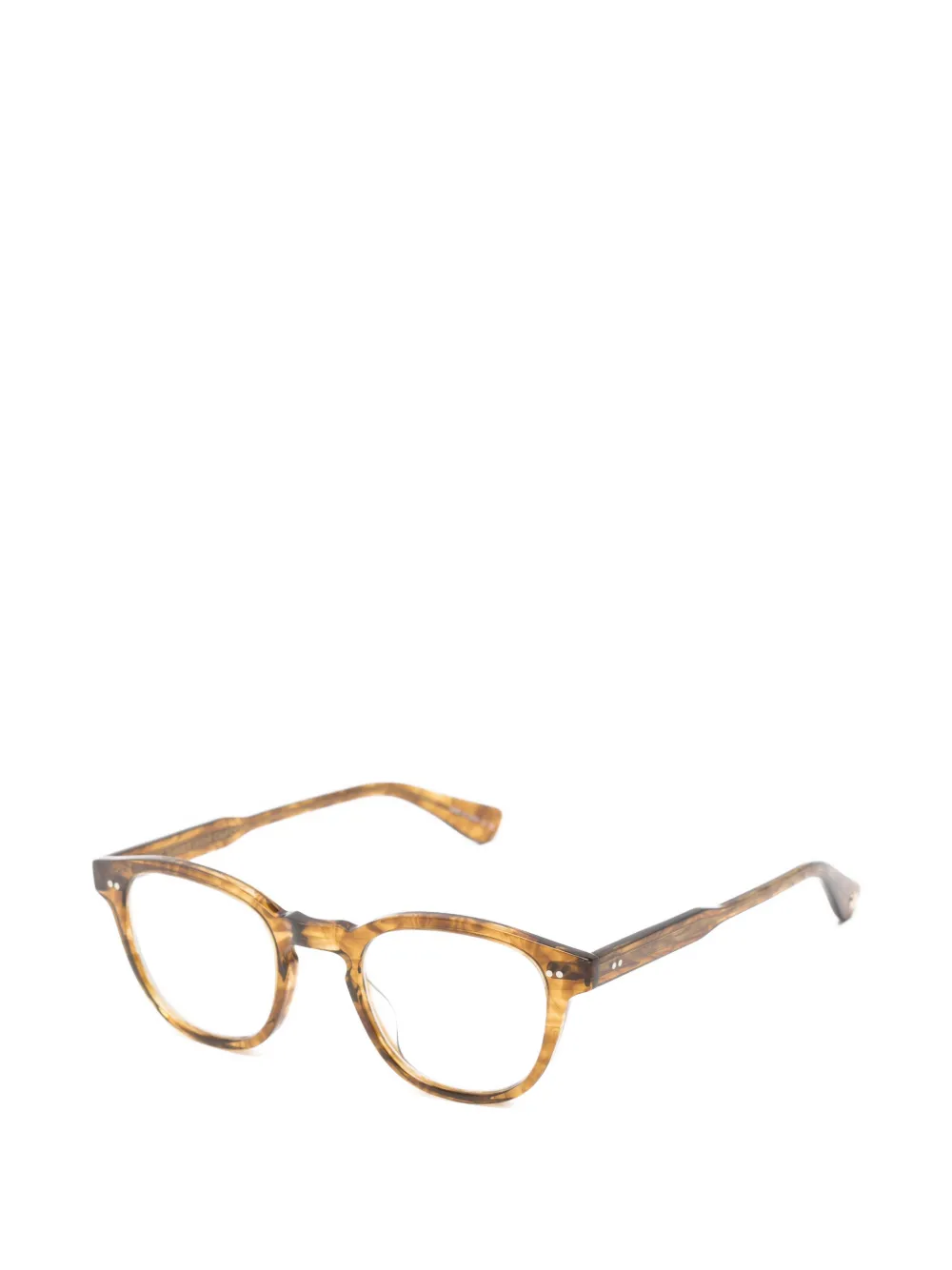 Garrett Leight Evan bril met volledig montuur Bruin