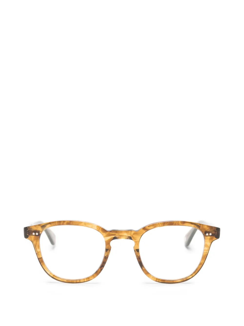 Garrett Leight Evan full-rim glasses - Marrone