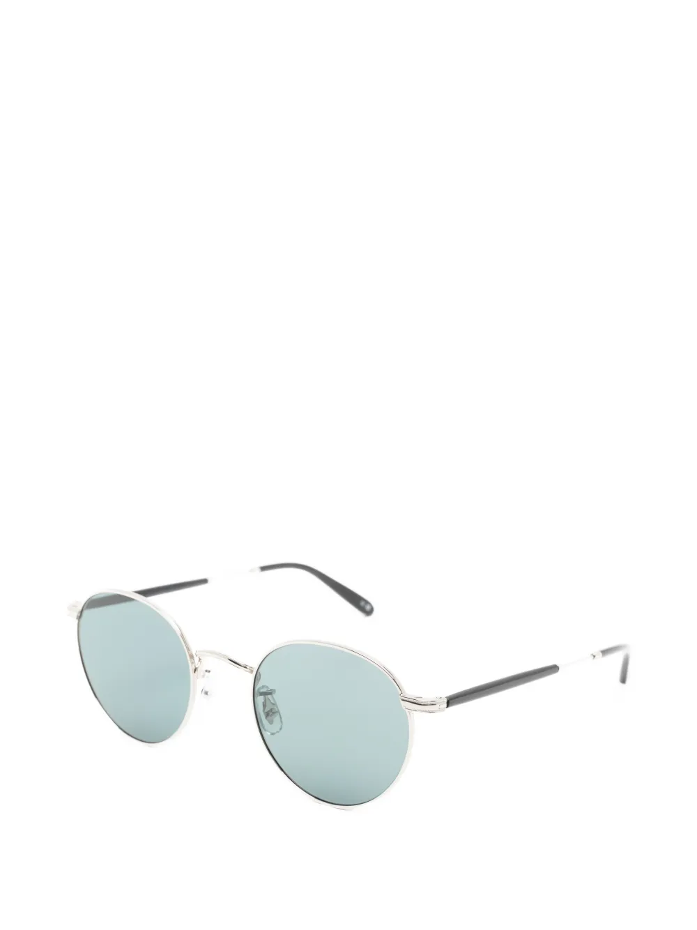 Garrett Leight Wilson zonnebril met rond montuur Zilver