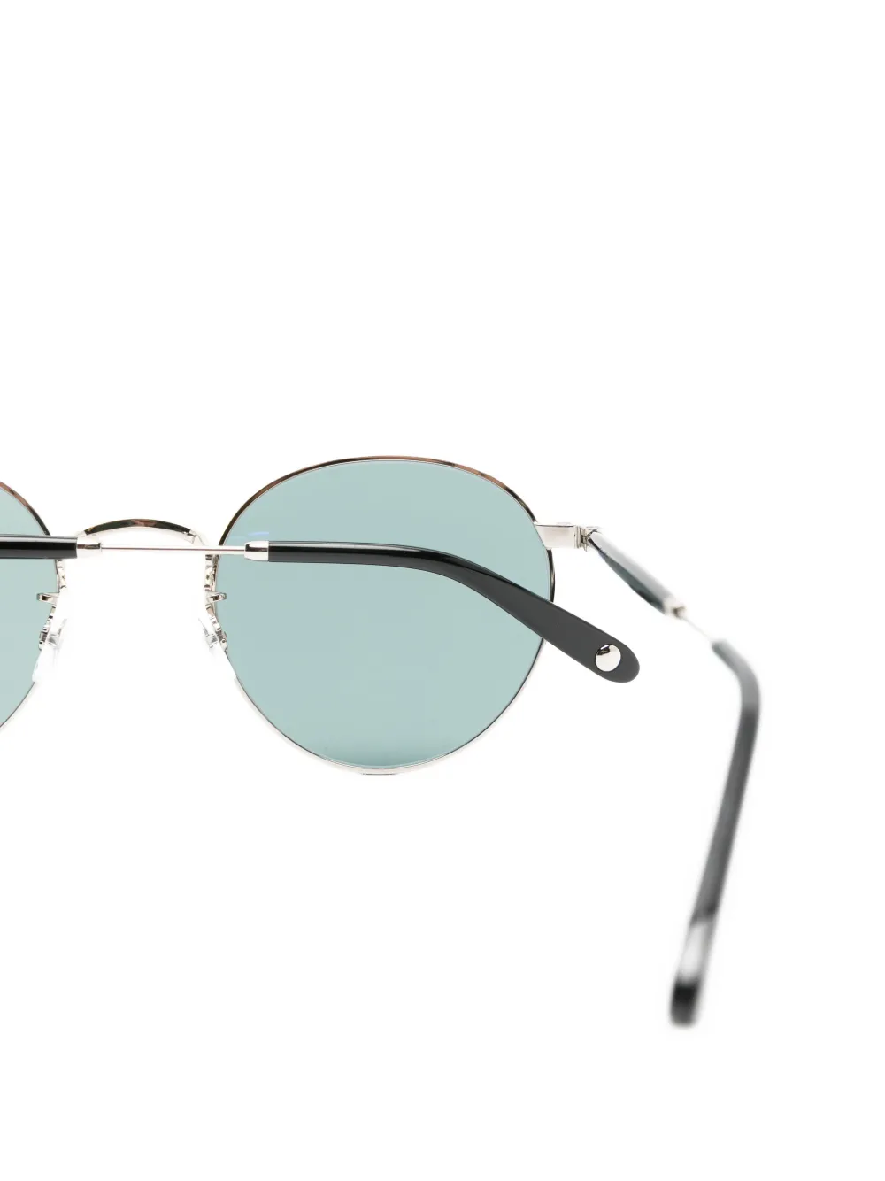 Garrett Leight Wilson zonnebril met rond montuur Zilver
