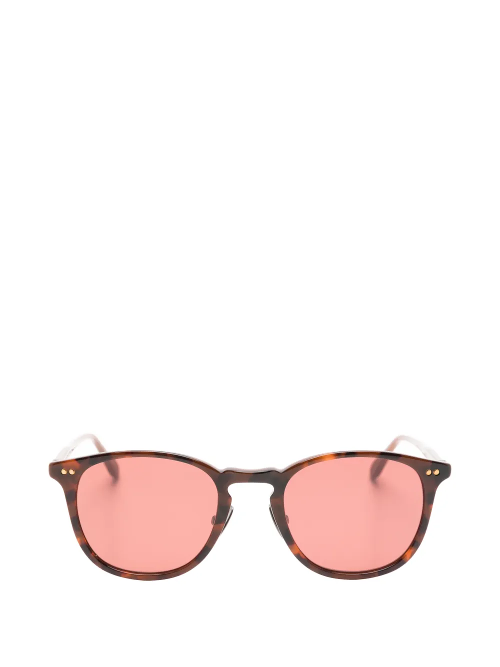 Garrett Leight Kinney J round-frame sunglasses - Marrone