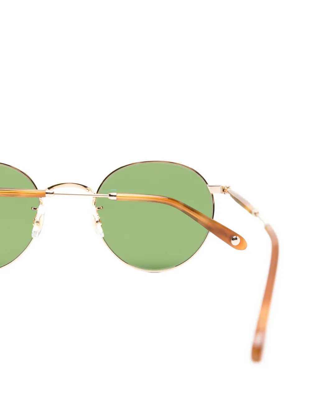 Garrett Leight Wilson zonnebril met rond montuur Goud