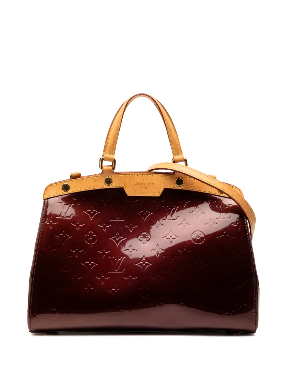 Louis Vuitton Pre-Owned 2010 Monogram Vernis Brea MM satchel - Rosso