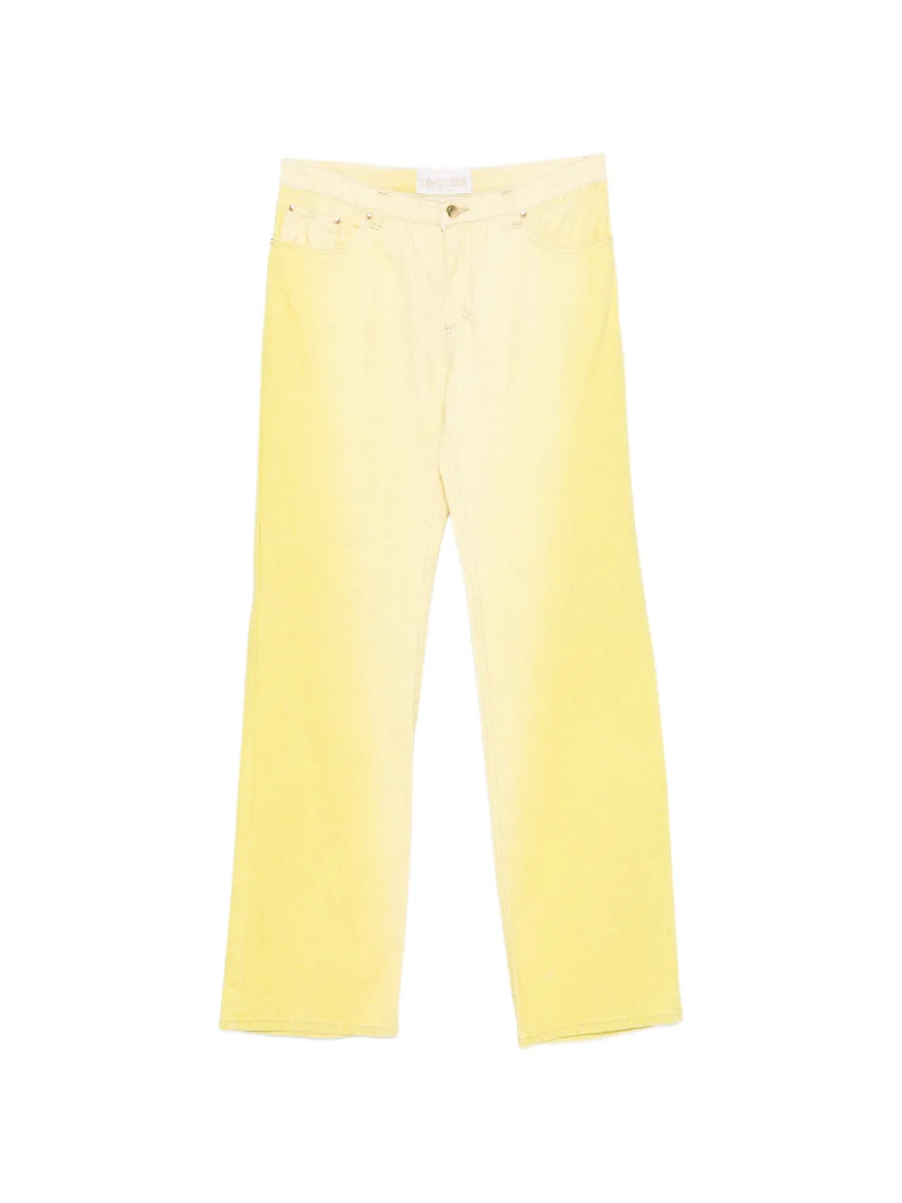 Roberto Cavalli Vintage 2000s straight-leg jeans - Giallo
