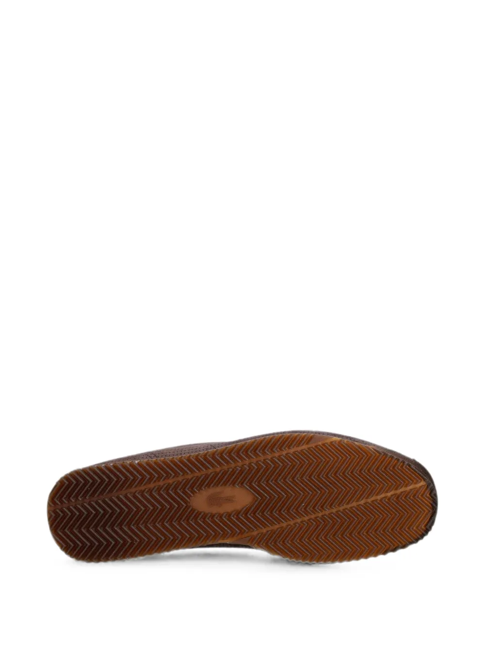 Lacoste Sneakers met geweven effect en logo-patch Bruin