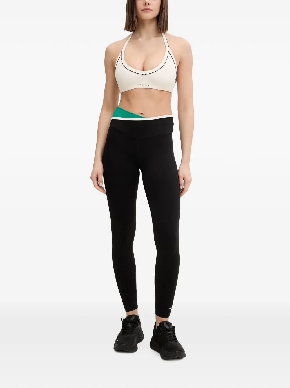 P.E Nation Legging met logoprint Zwart