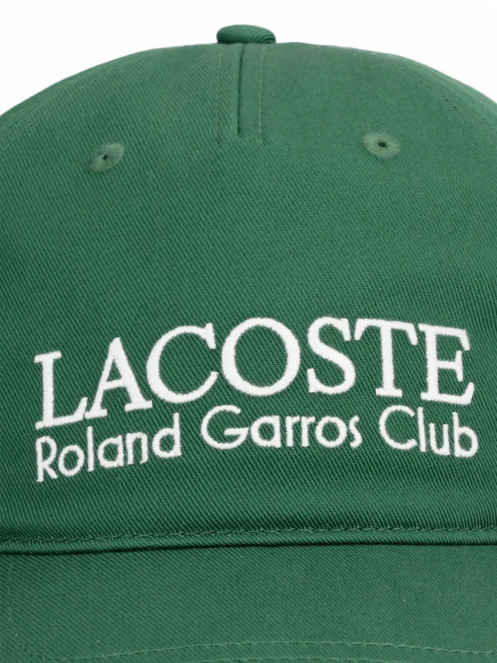 Lacoste Roland Garros honkbalpet met geborduurd logo Groen